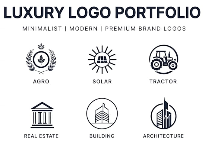 create a luxury modern minimalist business logo design