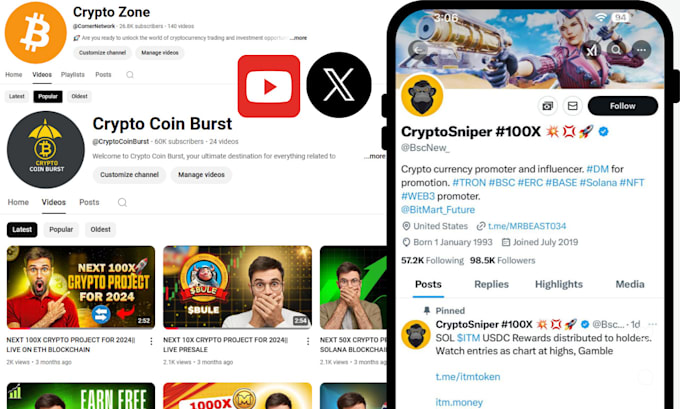 promote your crypto coin, token, ico, nft in 200k crypto investors