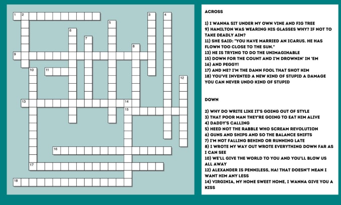Create a personalized crossword for you for birthdays or special events