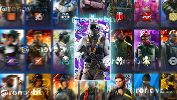 create a thumbnail for your rainbow six siege video