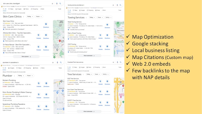 do local SEO gmb and google maps keyword rankings