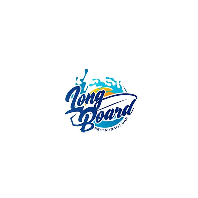 design bar restaurant long board logo