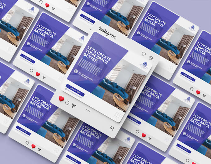 design attractive social media post for instagram and facebook