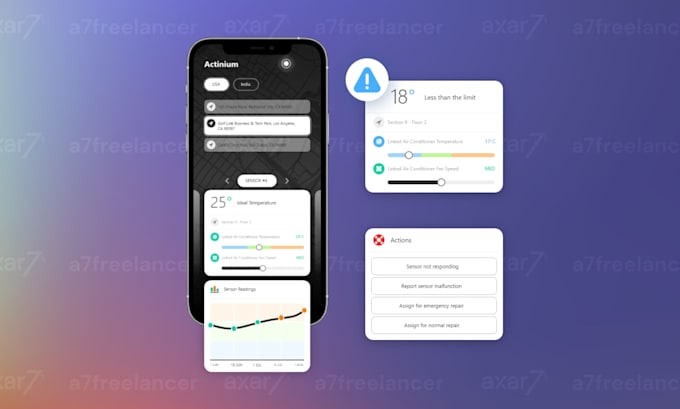 design a modern app UI for business or saas products