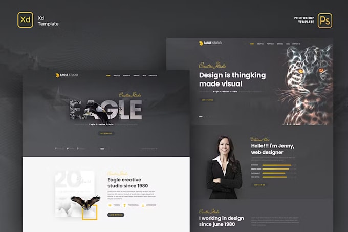 create innovative website design or website mockup