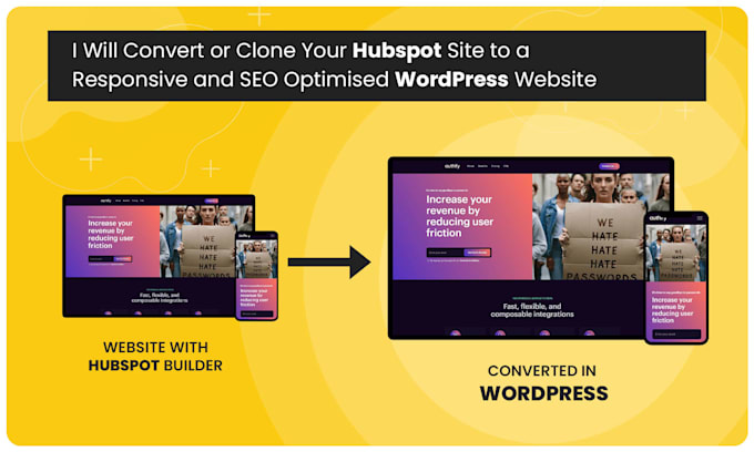 provide hubspot to wordpress elementor migration service