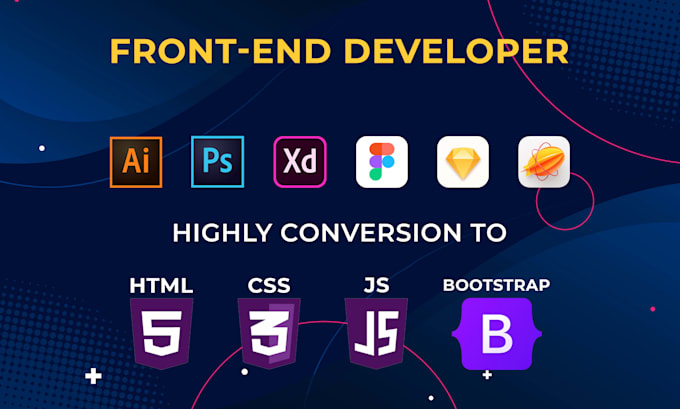 convert figma or psd to html responsive bootstrap