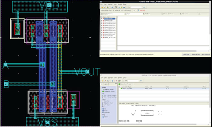 do schematics, simulation and verification on cadence virtuoso