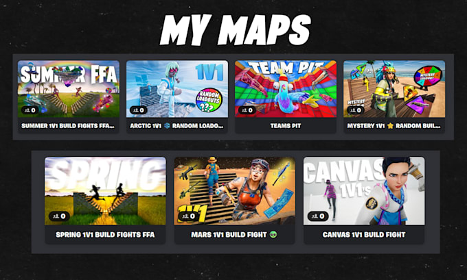build 1v1 fortnite map and thumbnail