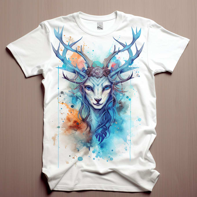 do custom watercolor t shirt design