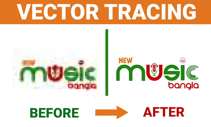 do vector tracing enhancement redraw vectorize logo