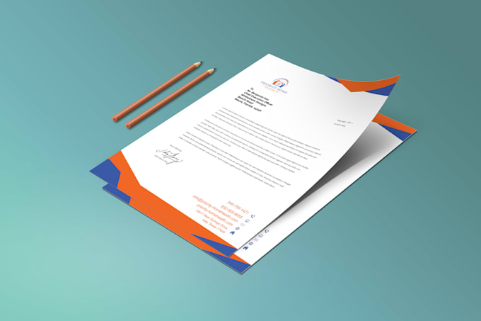 design professional invoice and letterhead
