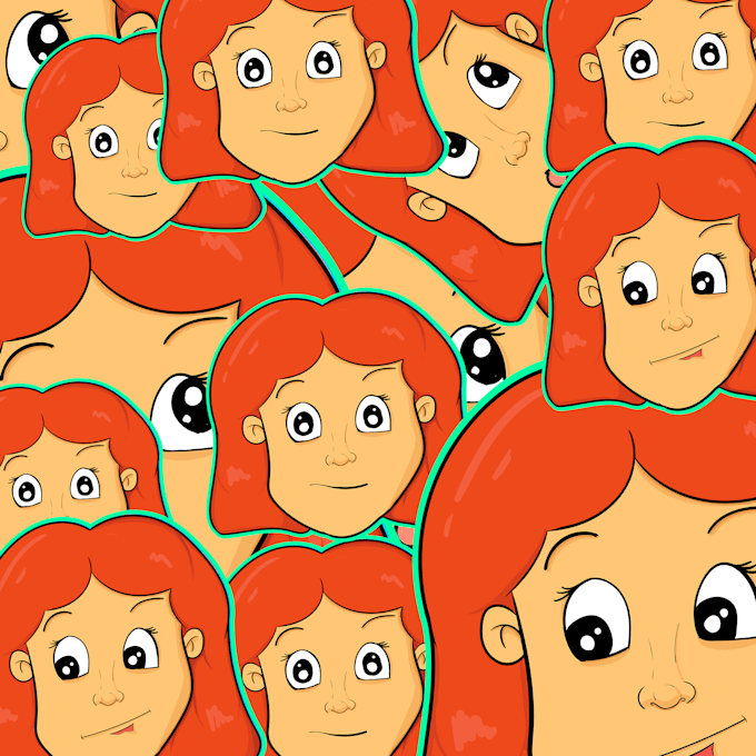 Create character sticker and label for your brand with cartoon style by ...