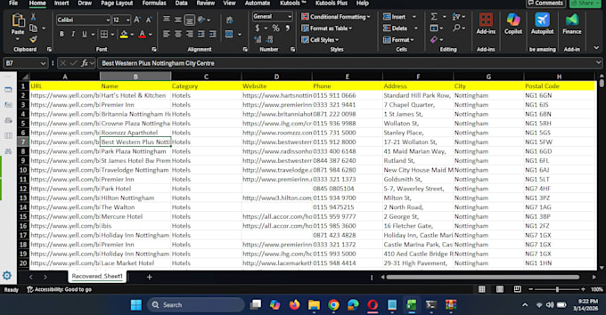 do web scraping and data mining using python for any website