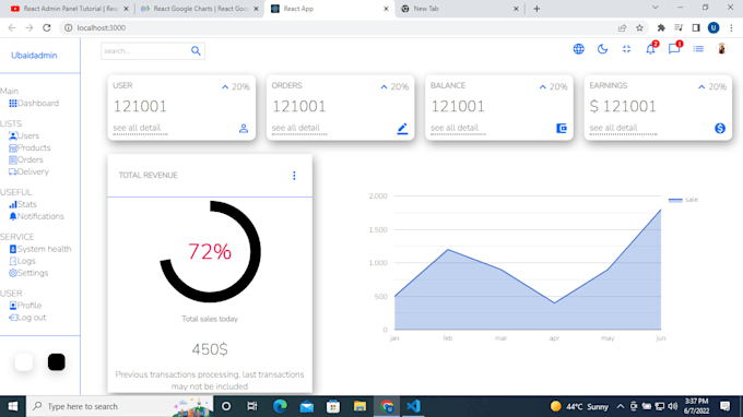 Create react js website with tailwind css material ui by Websimplified ...