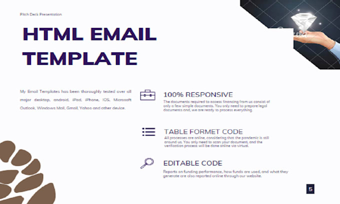 Design responsive html email template and newsletter by Armanhossan905 ...