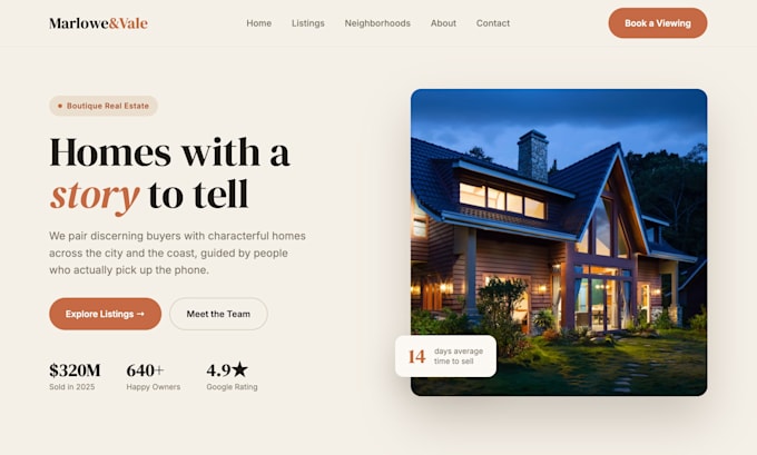 build a property website for realtors and agents