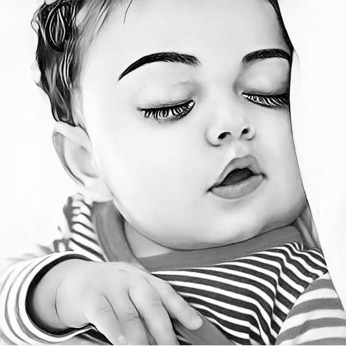 draw pencil sketch in few hours