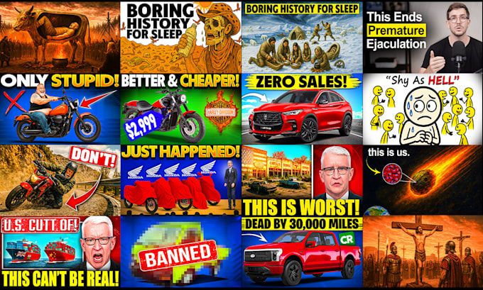 design attractive youtube thumbnail for you