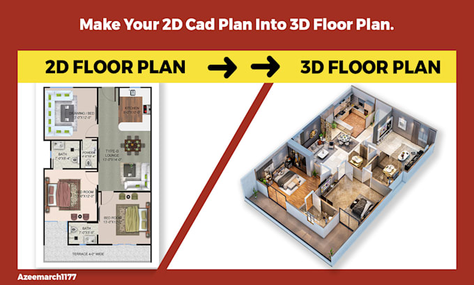 make 3d floor plan for your apartments and other spaces