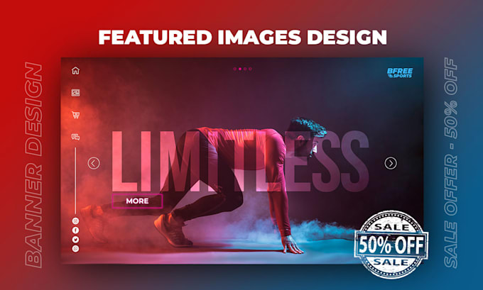 design 4 featured image and web banner for your blog