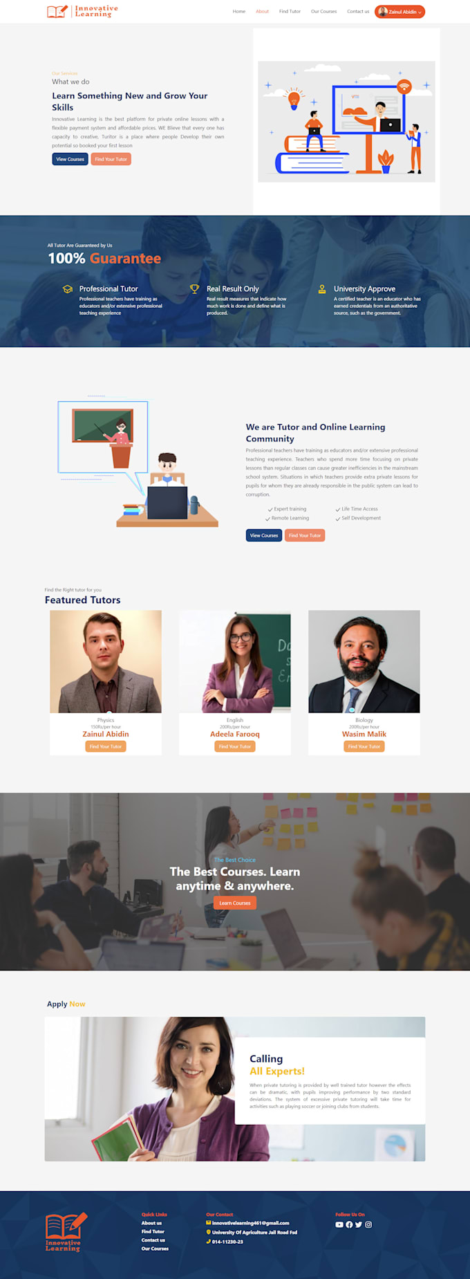 Develop responsive website in react js,javascript, html, css by ...