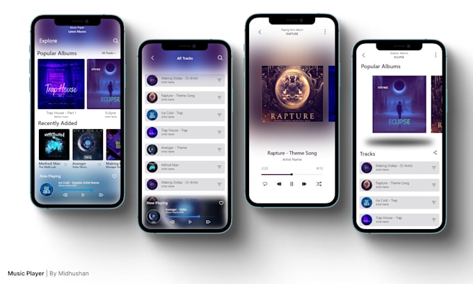 Design mobile ui ux screens by Midhushan | Fiverr