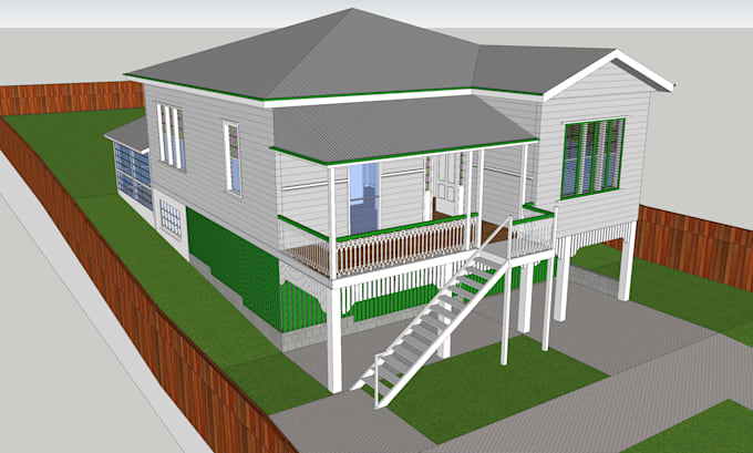 make 3d sketchup model from 2d drawings