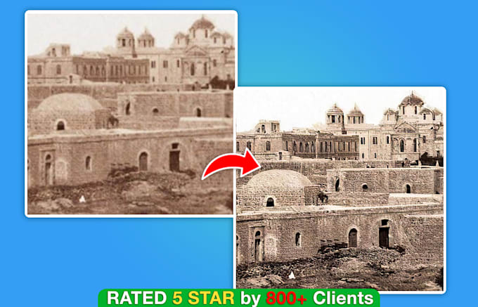 enlarge, sharpen, and noise reduce from your low resolution photos