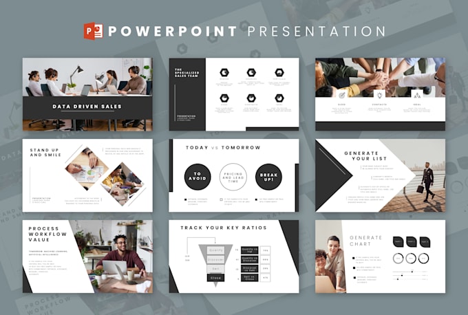create clean and professional powerpoint presentation design