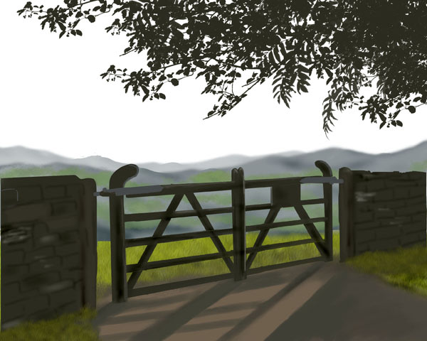 draw anime or background scenery,digital landscape for you
