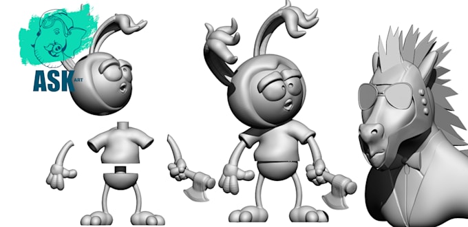 sculpting 3d printable model in zbrush