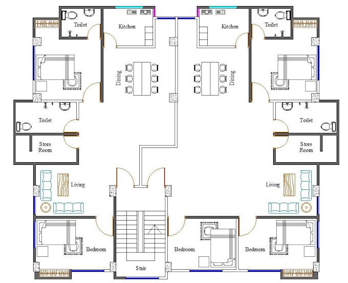 create architectural floor plan and elevation super quick