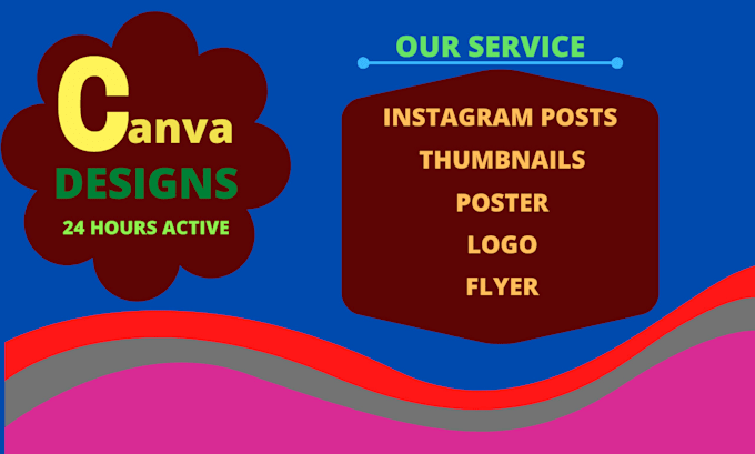 design anything with canva according to your choice