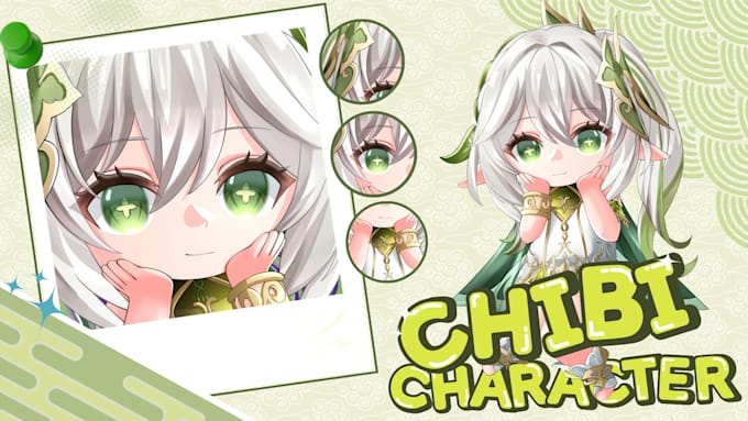 draw custom cute chibi character for pfp, oc, stickers or fanart