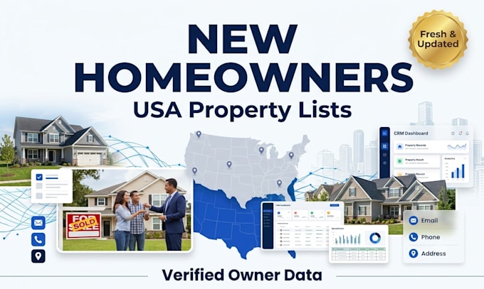 provide updated USA new homeowners lists