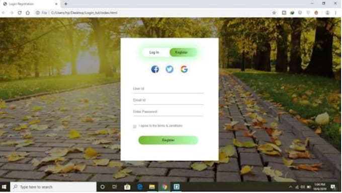 Design an interactive website using html css and javascript by ...