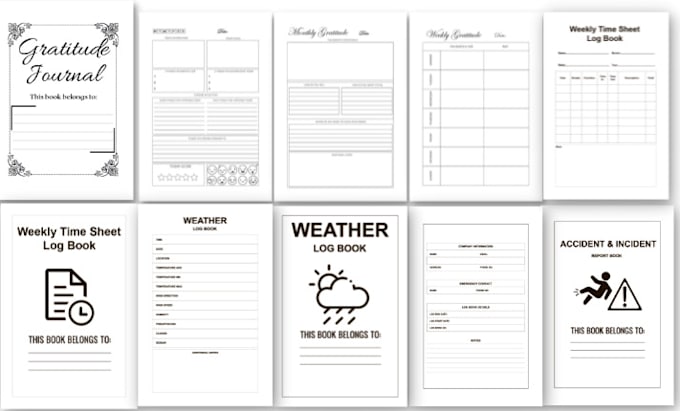 design monthly planner, minimalist planner, checklist for amazon KDP interior