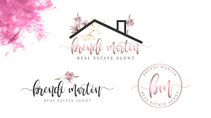 do real estate property and realtor logo with branding kit