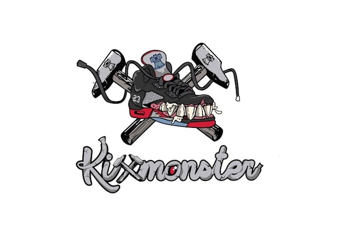 design awesome sneaker fashion logo