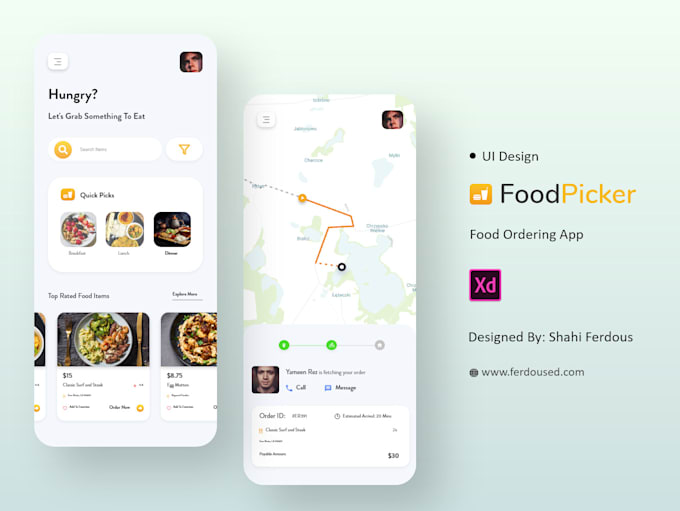 design android or ios mobile app UI