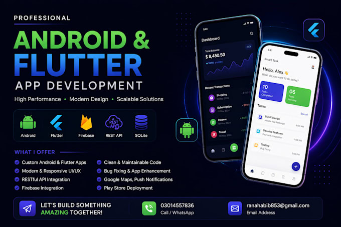 develop a professional native android app