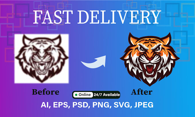 do manual vector tracing, logo design refine, redraw for screen print or dtf dtg