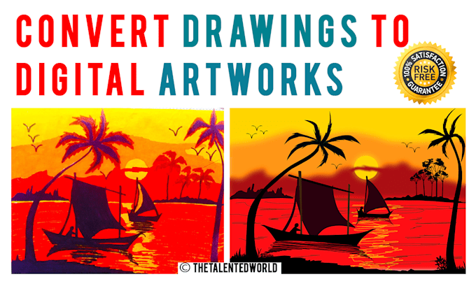 convert your drawings and images to vector or digital art