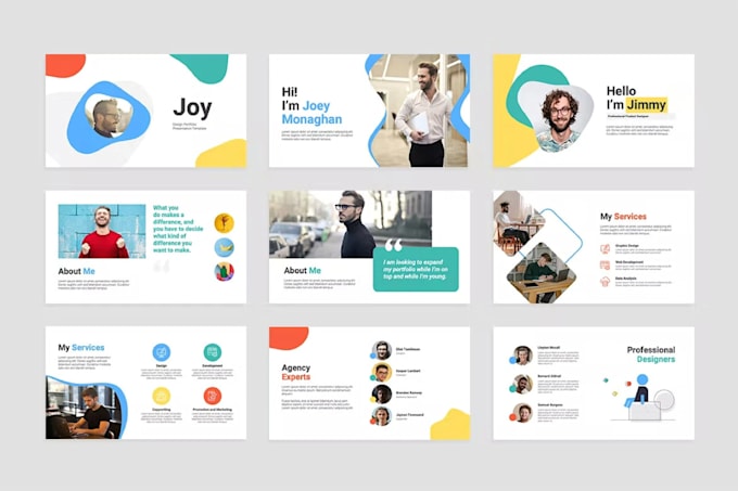 design modern powerpoint presentation and pitch deck