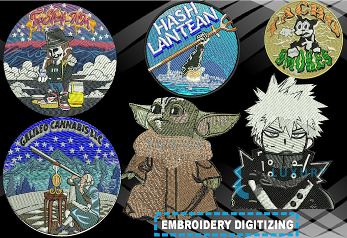 do embroider logo design into dst file in 30 min
