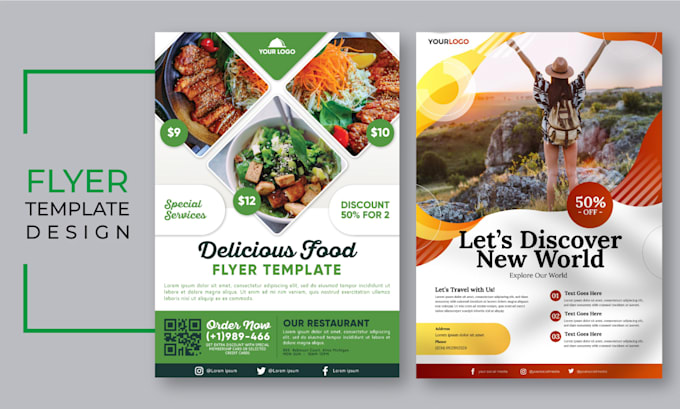 design professional any business brochure, flyer template