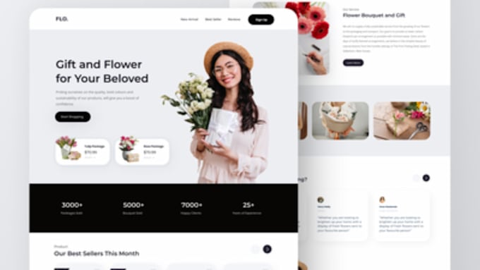 create a clean and modern ecommerce website
