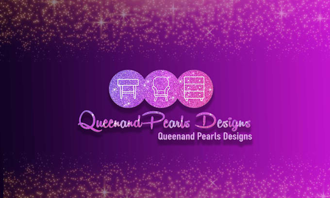 do bling feminine glitter sparkle beauty logo design