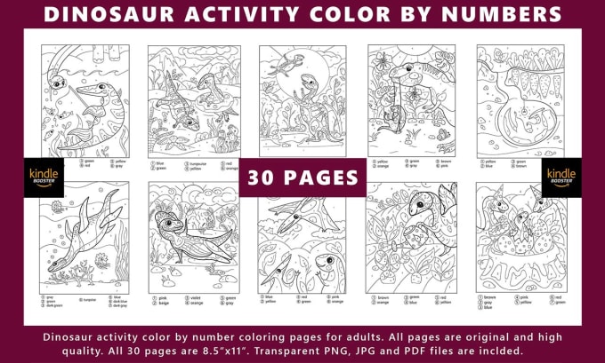 Dinosaurios Libro de Colorear para Niños de 4 a 8 Años: Páginas De Alta  Calidad Para Colorear. Libros De Actividades De Dinosaurios Para Niños  (Paperback) 